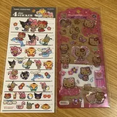 サンリオ　４サイズステッカー　キティ　ドロップジェリーシール