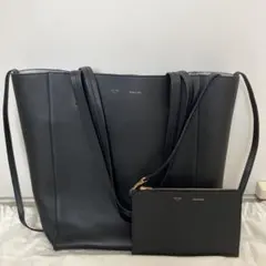 CELINE セリーヌ カバファントム　スモール　トートバッグ　レザーブラック