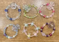 カラフルビーズブレスレット ハンドメイド