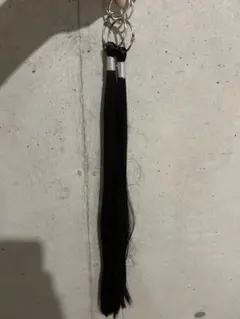 ポニーテールリング　ロング ストレート エクステ ブラック