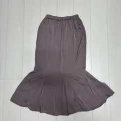GRL 切替マーメイドフレアスカート Mサイズ ロングスカート ラベンダー