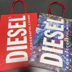 【期間限定】DIESEL クリスマスデザイン 紙袋 2枚セット