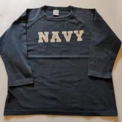 Champion T1011 ラグラン 7分 NAVY made in USA