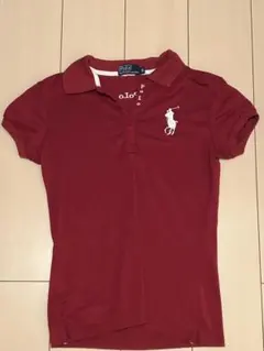 ポロ・ラルフ・ローレン 半袖ポロシャツ 赤
