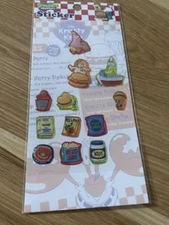 スポンジボブ　ステッカー　ぷくぷくシール
