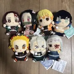 鬼滅の刃 くっつきぬいぐるみバッジ 7点セット