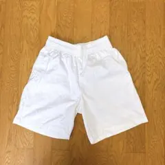 美品】GU ショートパンツ ホワイト Mサイズ ウエストゴム 紐付き カジュアル