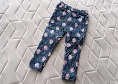ブランシェス 裏起毛 花柄パンツ