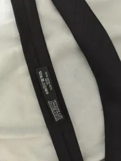 【HERMES】極美品 エルメスH織りタイ ネクタイシルク100%ブラック/濃紺