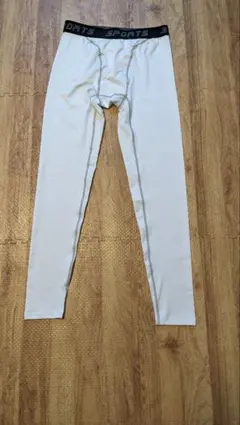 ホワイト スポーツ インナータイツ