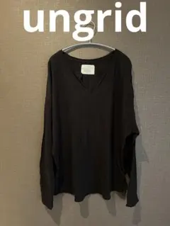 【新品未使用】ungrid ブラック　カットソーのサムネイル