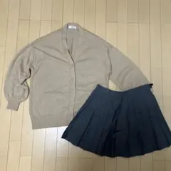 WEGO ベージュ カーディガン　スカート