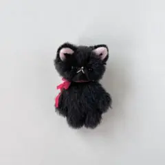 くろ　黒猫　たいそんのねこ　猫　ぬいぐるみ　ハンドメイド　作家　アートドール　a