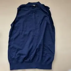 UNIQLO ネイビー ノースリーブ ニット L