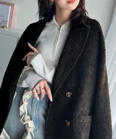 クラシカルエルフ ミックスシャギーダブルジャケットコート