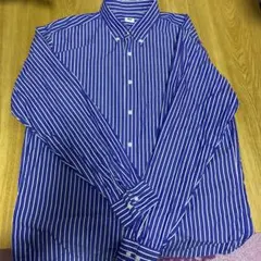 【即購入OK】ユニクロ★ストライプシャツ★Lサイズ ★長袖