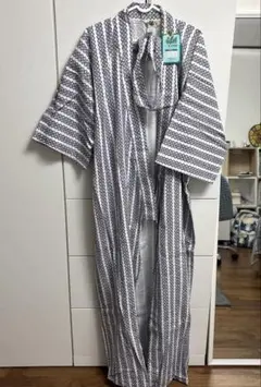 新品 鶴美空 ガーゼねまき 紳士用 Lサイズ 丈长 140cm