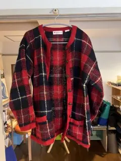 赤ニット　クリスマス