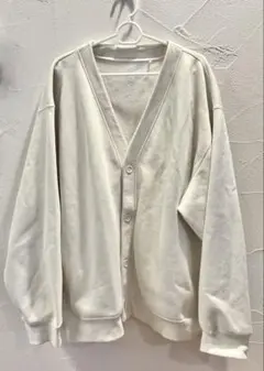 GU ヘビーウェイトスウェットカーディガン オフホワイト　3XL