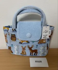 未使用:FEILER フェイラー ウィンターアニマルズ ハンド バッグ