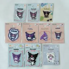 クロミ　ワッペン　10種　KUROMI　サンリオ　Sanrio　日焼け　シール