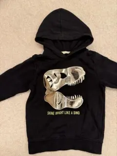 H&M 恐竜デザイン フード付きトレーナー パーカーキッズ 104cm