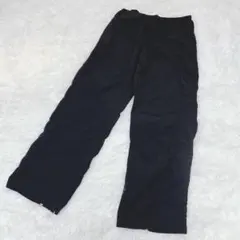 【美品】ZARA ザラ ナイロン テックパンツ 裾ジップ スリット ブラック S