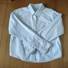 GU ライトブルー 長袖シャツ