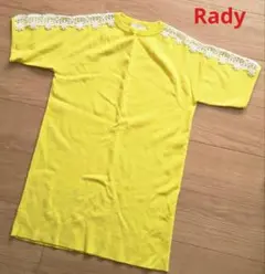 Rady レディー イエロー ニット ワンピース 半袖