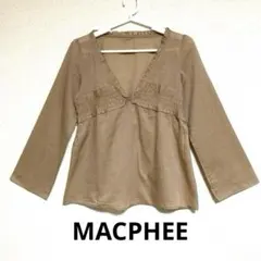 MACPHEE ブラウス　ベージュ　長袖 トゥモローランド