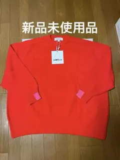 新品未使用タグ付き　ENFOLD エンフォルド レッド ニット 38