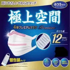 【ふつうサイズ】コストコ　極上空間プレミアムマスク　個包装タイプ　お試し30枚①のサムネイル