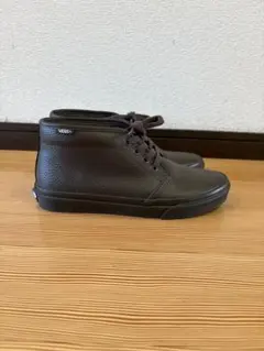 VANS CHUKKA LEATHER 25cm 美品 ブラウン レザー