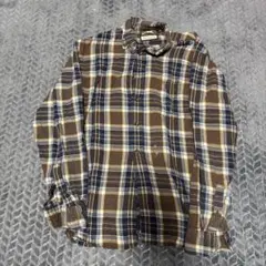 G.H.Bass & Co. ブラウン系チェックネルシャツ
