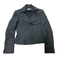 AKRIS PUNTO アクリス ウール ショート丈 ジャケット グレー