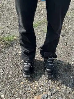 newrock 厚底ロングブーツ スペイン製 36 ブラック レア - メルカリ