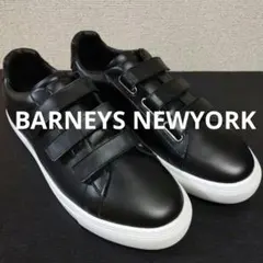 未使用 BARNEYS NEWYORK ローカット ベルクロ レザー スニーカーのサムネイル