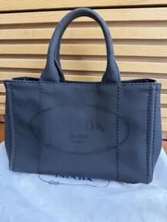 PRADA ブラックデニムトートバッグ