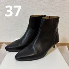 IENA イエナ　黒 レザー ポインテッドトゥブーツ