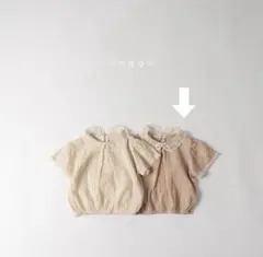 2024夏服 anggo Pudding blouse Ｓサイズ 韓国子供服