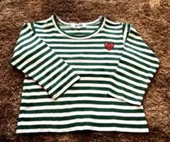 PLAY コムデ・ギャルソン ボーダーキッズ長袖Tシャツ2歳用