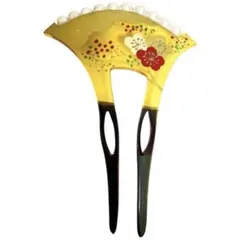 「1点限定」 和装かんざし 梅柄 × パール