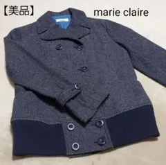 【美品】marie claire ピーコート風 ダブルブレス ブルゾンのサムネイル