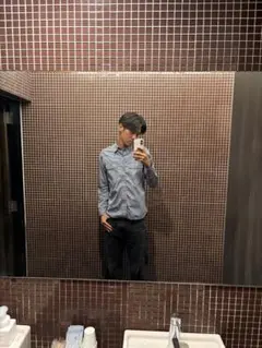 White Mountaineering ギンガムチェックシャツ