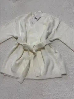 新品未使用タグ付 GU カシュクールニット ホワイト Sサイズ