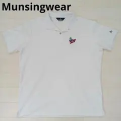 Munsingwear マンシングウェア 刺繡ロゴ 半袖 ポロシャツ 白 3Lのサムネイル