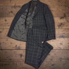 REDA生地 イタリア製 INGRADO グレンチェックスーツ48 伊勢丹