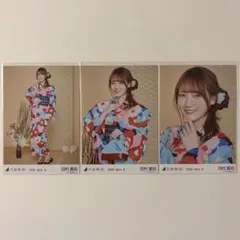 乃木坂46 田村真佑 浴衣 2025 生写真 3種 コンプ
