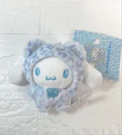 【656】ヒョウ柄シナモロールキーホルダー ぬいぐるみギャル マスコット