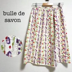 〈最終価格〉ビュルデサボン　bulle de savon花柄プリントスカートのサムネイル